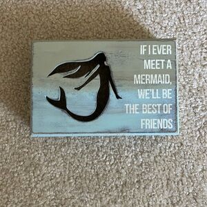 Shadowbox, mermaid sign